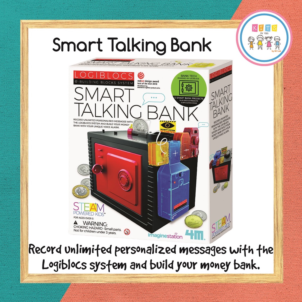 Logiblocs Smart Talking Bank Imagine Station STEAM Educational