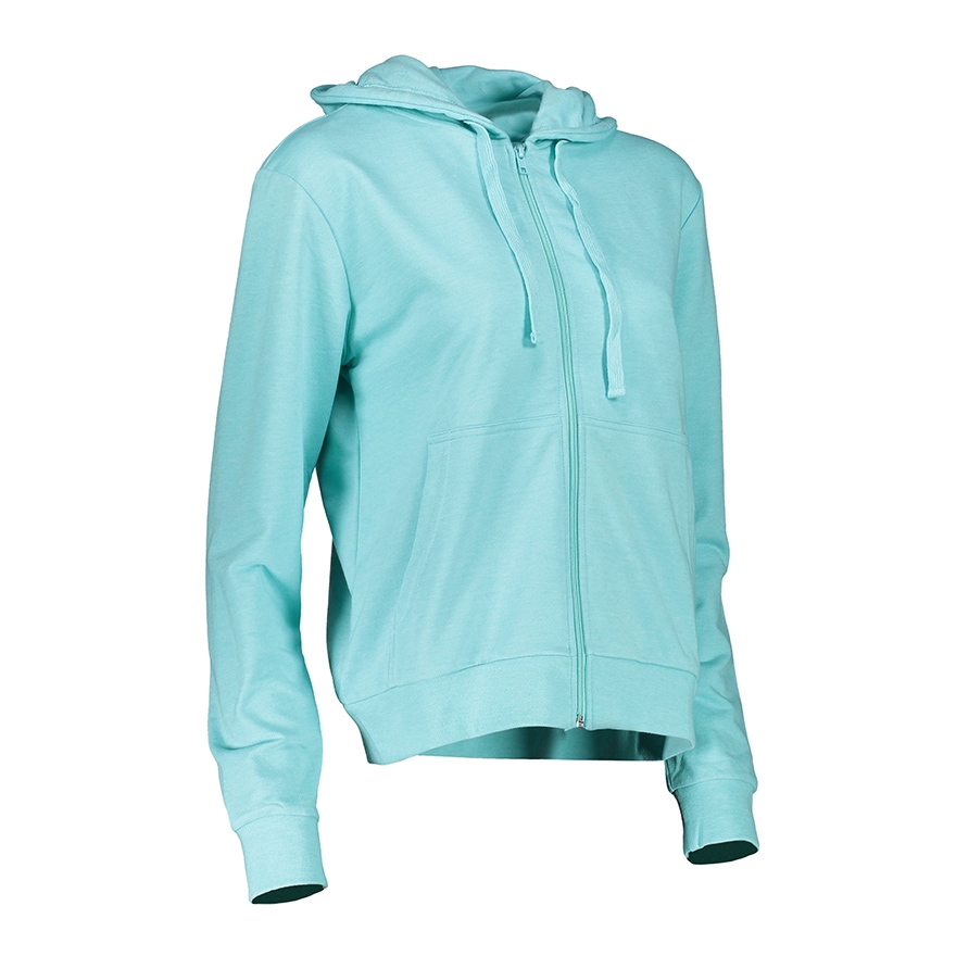 teal color hoodie