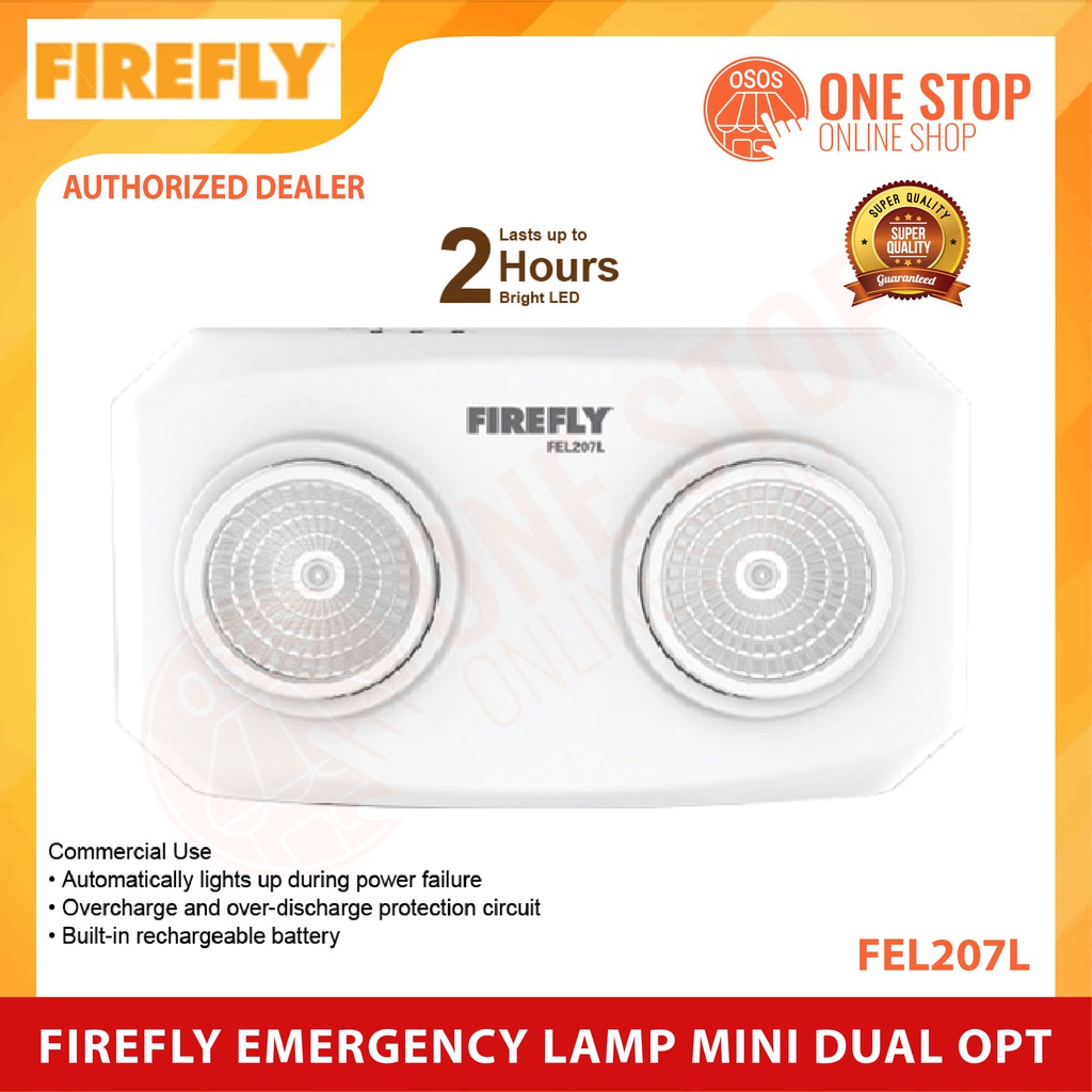 Firefly FEL207L LED Mini Dual Optics Emergency Light Shopee Philippines