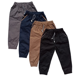 Chinos joger 1-13 Years Pants Boys And Girls - Plain Pop Jogger Pants