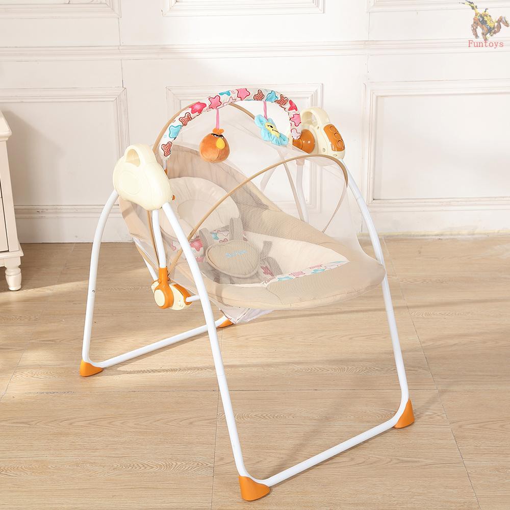 baby sleeping in swing chair