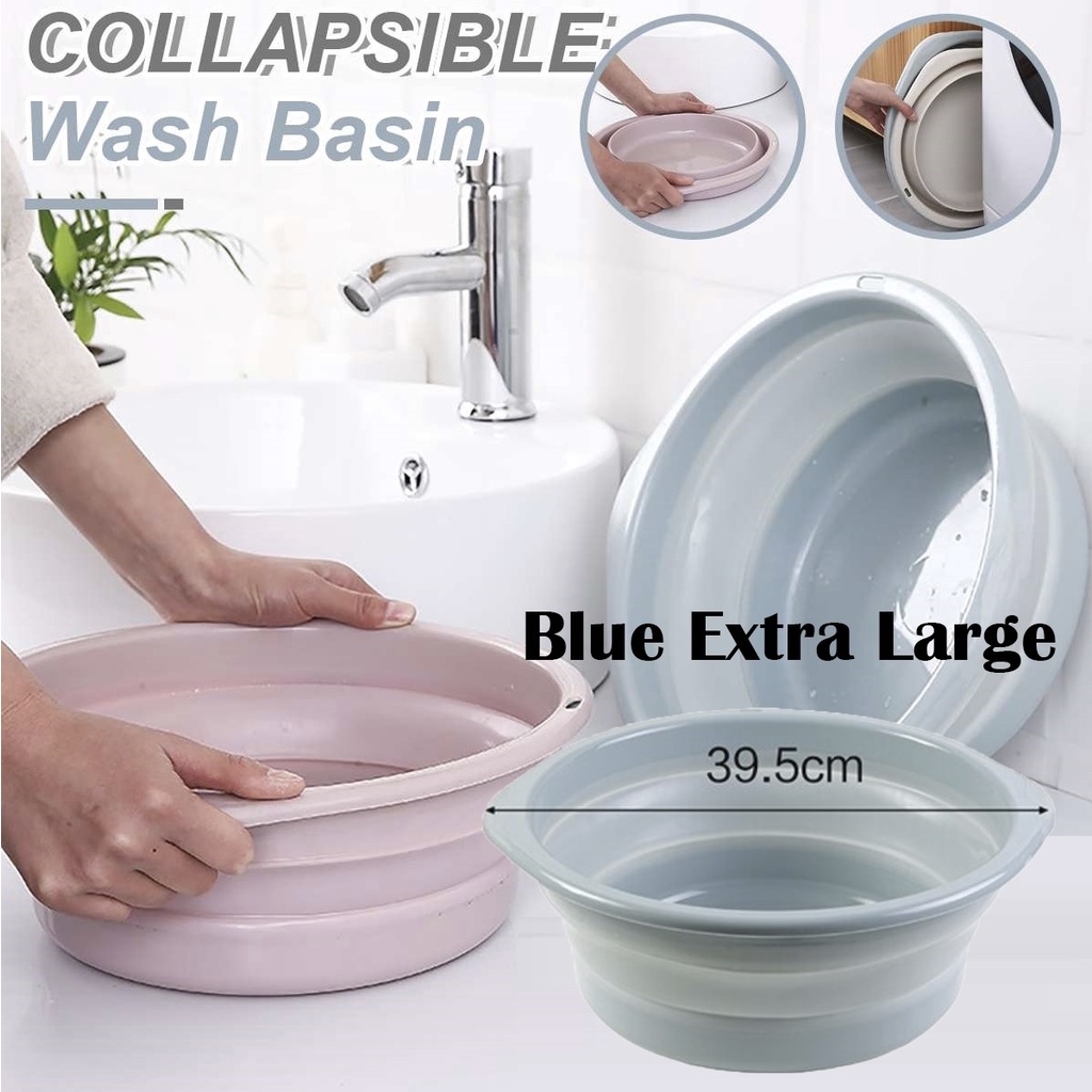 Folding Portable Wash Basin Multi-function Household Bathroom Bucket ...