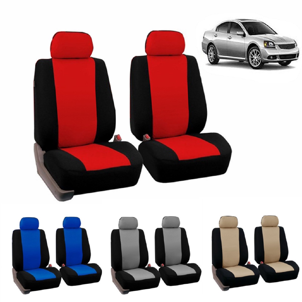 thumbnail image 2 of BDK Full Interior Car Set – PolyCloth Seat Covers, All-Weather Floor Mats, Cargo Liner – Charcoal 2 of 4