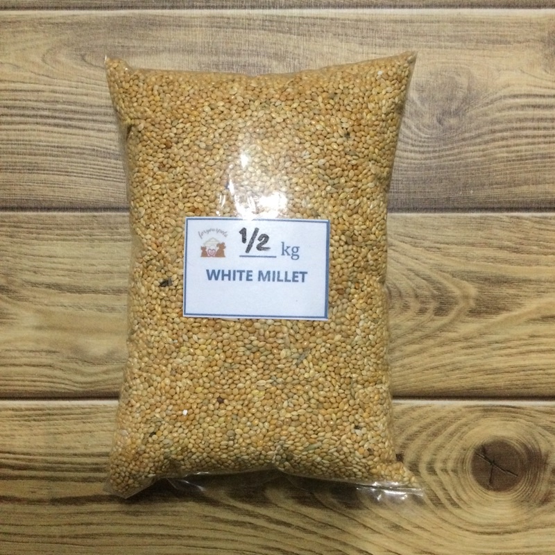 Yellow / White Millet Bird Seed - 300G, 1/2KG, 1KG (REPACKED) | Shopee ...