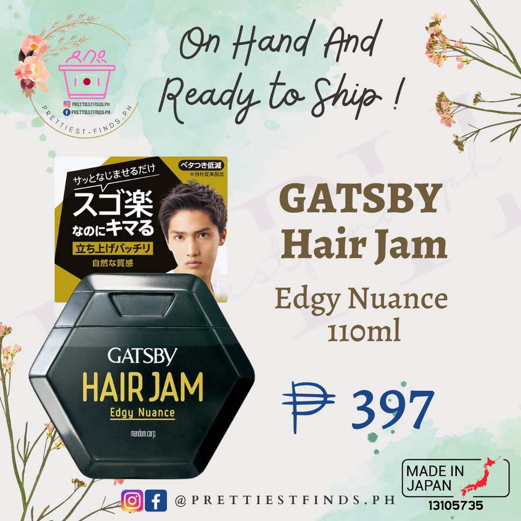 Gatsby Hair Jam Edgy Nuance (110ml) Shopee Philippines