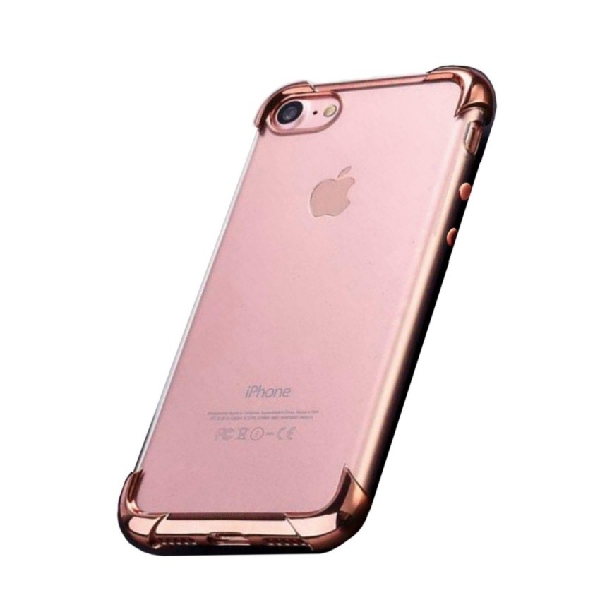 Iphone 7 Fusion Silicone Shockproof Case Rose Gold Shopee Philippines