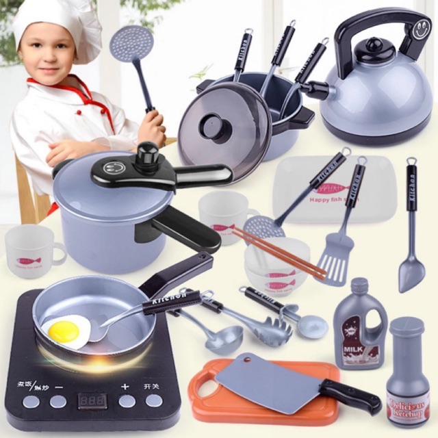 home kitchen play set