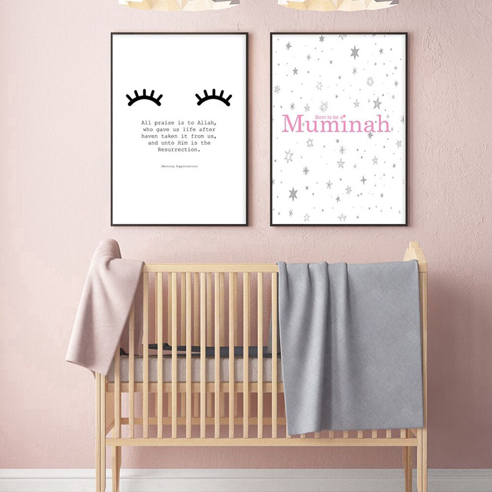 baby girl wall prints