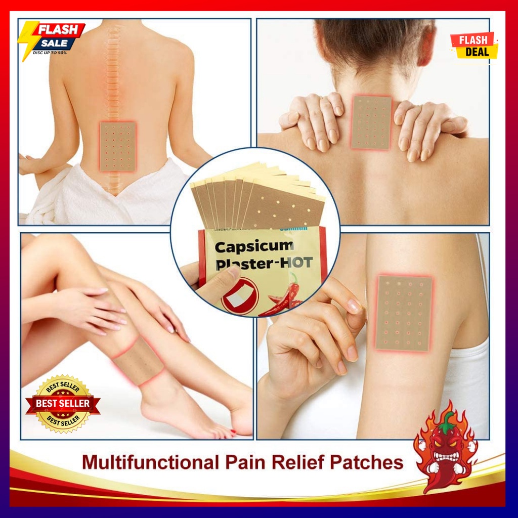 ( 8PCS/1Pack ) ORIGINAL Capsicum Hot Plaster Herbal Medical Patch