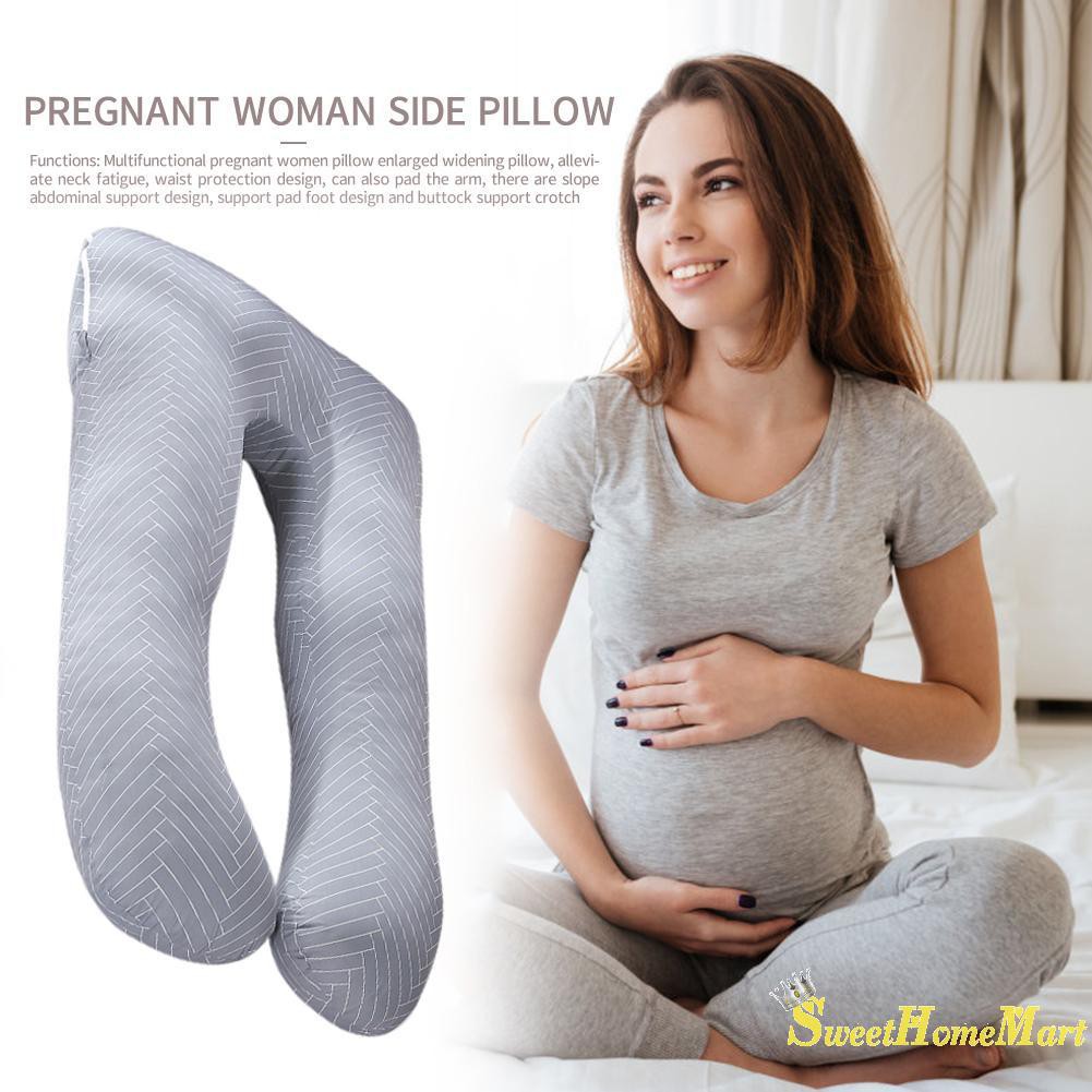 Sweet U Shaped Pregnancy Side Sleeper Pregnant Women Striped