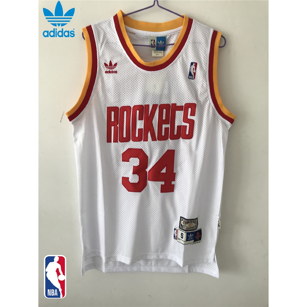 hakeem olajuwon white jersey