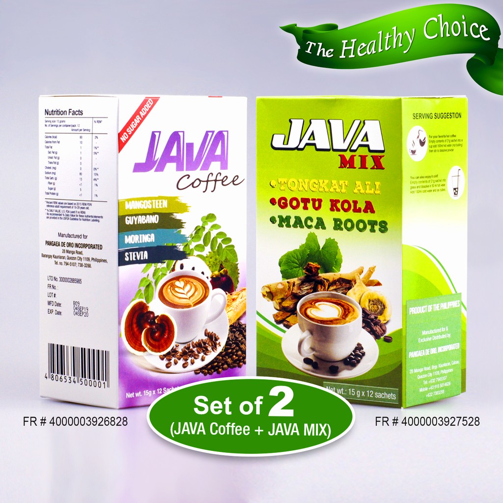 Java 8 in 1 Herbal and Health Coffee Mix + Java Mix 9 in 1 Health ...