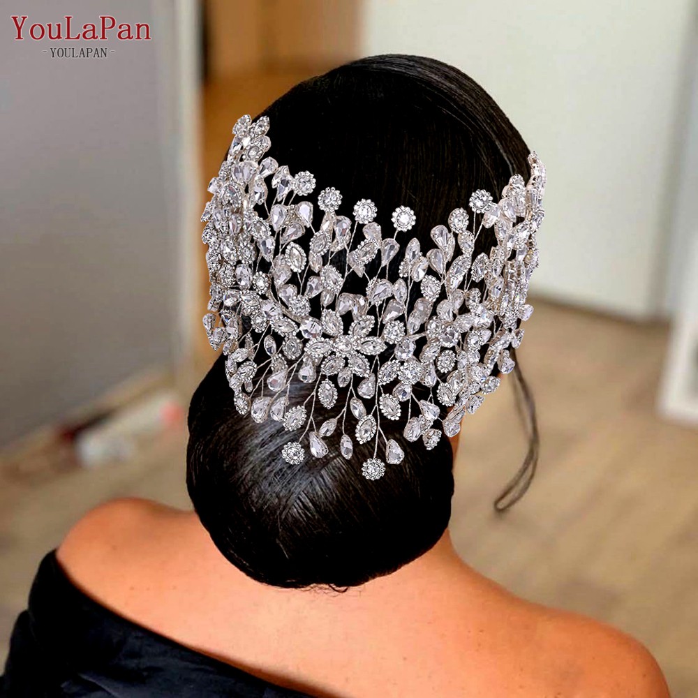 YouLaPan HP388 New Style Bridal Tiara Indian Wedding Crown Luxury