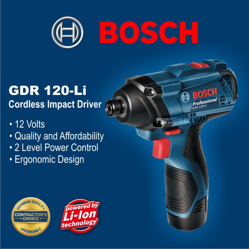 Bosch GDR 120Li Cordless Impact Driver Shopee Philippines