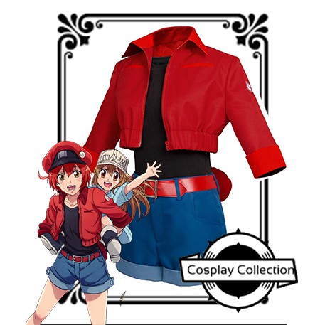 COSTUME ○ Red Girl Cell Character Anime Cosplay Costume | Shopee Philippines