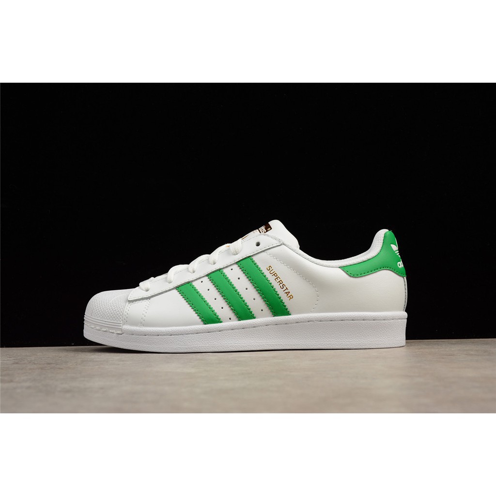 NEWEST】 Adidas Superstar clover green gold standard shell head shoes BY3715  | Shopee Philippines
