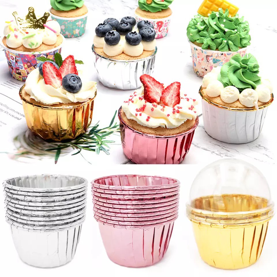 50PCS 3oz Muffin Cupcake Liner Cake Wrappers Baking Cup Tray Case Cake