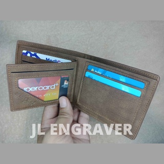 Leather Wallet with Engraved Picture and Message for Men Husband Birthday Gift High Quality Brown #5