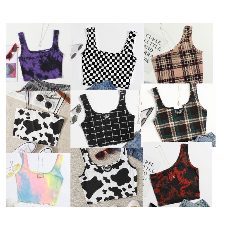 SHEIN CROP TOPS (Affordable) | Shopee ...