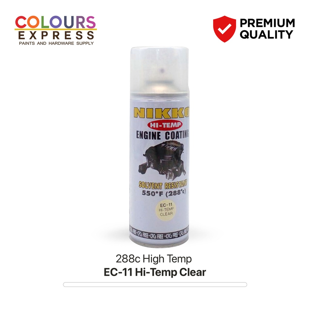 Nikko Spray Paint Ec 11 High Temp Clear All Purpose Quick Drying High