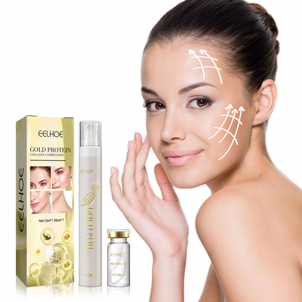 Protein Thread Lifting Set Soluble Protein Thread Gold Face Essence ...