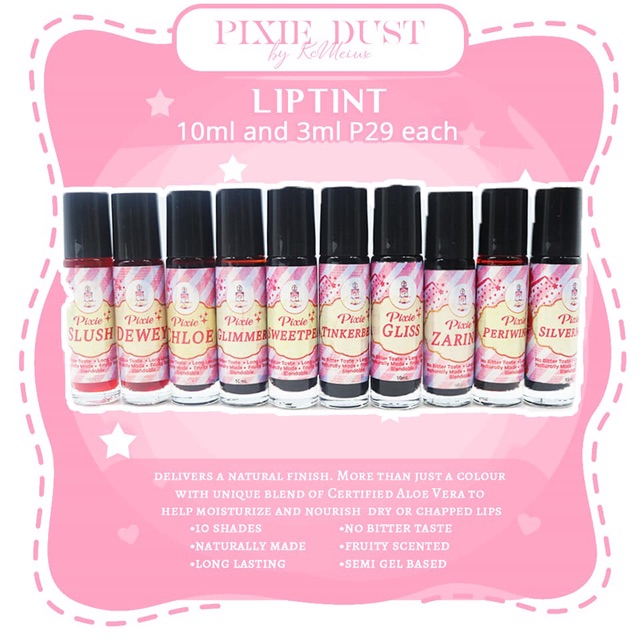 Pixie Dust By Kcmeiux Liptint Tinker Bell Shopee Philippines