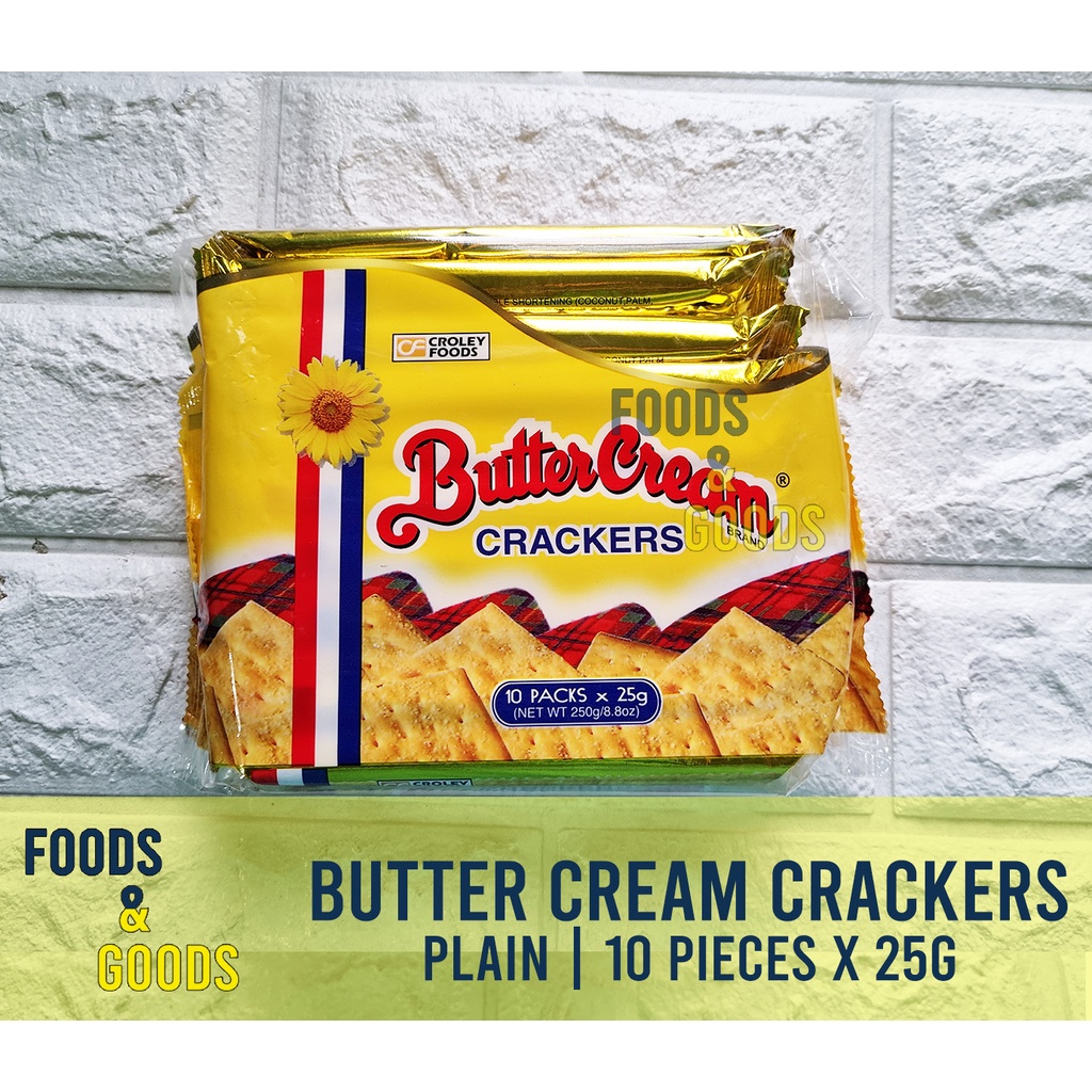 Butter Cream Crackers Plain (10packs x 25g) Shopee Philippines