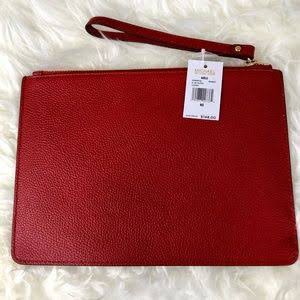 michael kors adele xl zip clutch