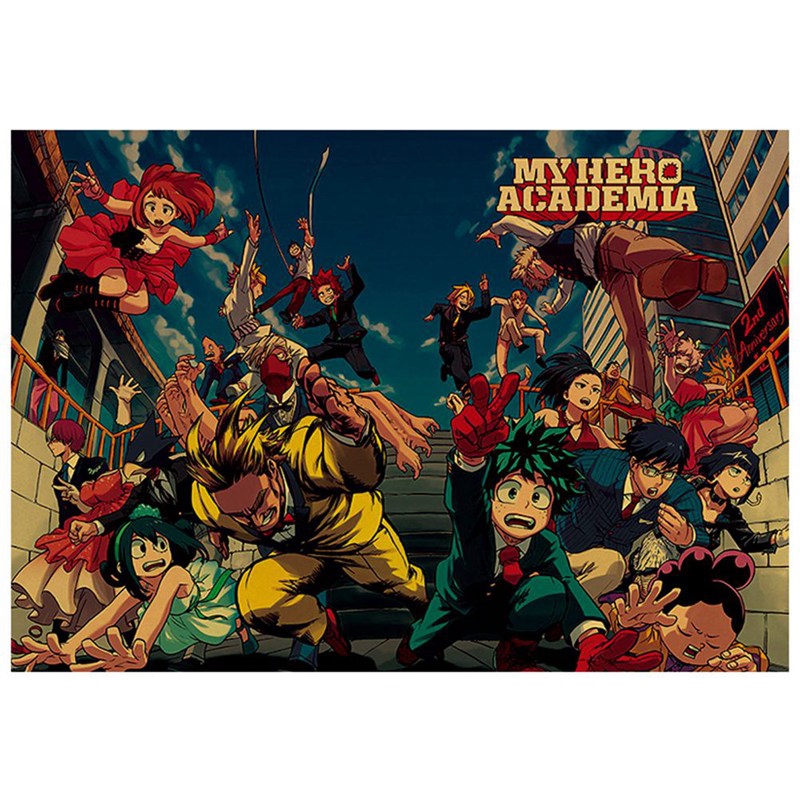 Anime My Boku No Hero Academia Wall Scroll Hanging Poster Fans Cospla Pretty