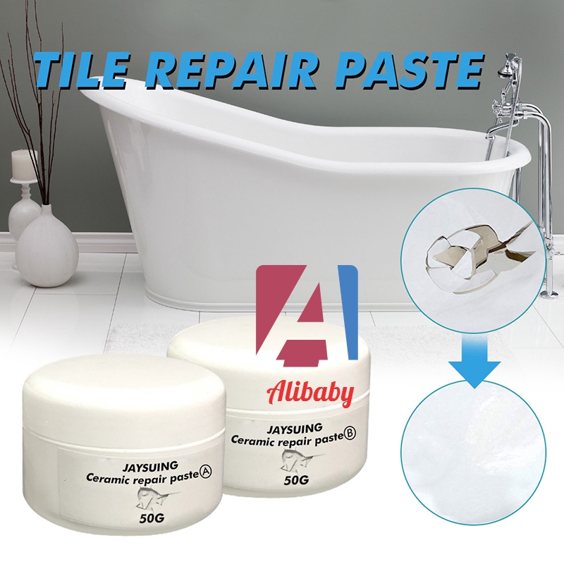 Tile Repair Agent Strong Adhesive Instant Fix Tile Repair Paste Ab Glue For Ceramic Floor Washbasin Bathtub Repair Shopee Philippines