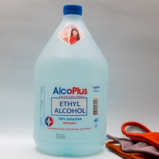 AlcoPlus Blue 70% Ethyl Alcohol (1 Gallon) | Shopee Philippines