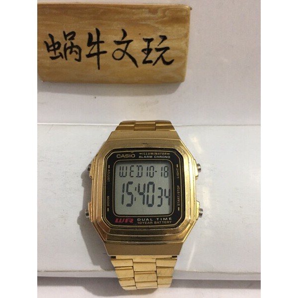 casio a178w gold