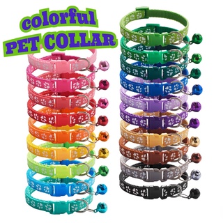 【In Stock】Pet Collar Dog Collar Cat Paw Collar With Bell Safety Buckle Neck for Pet