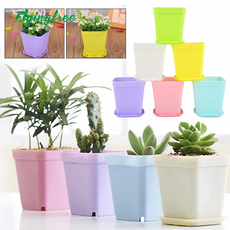Flower Pots Plant Flowerpot Plastic Planting Garden Decors Can Wholesale Shopee Philippines