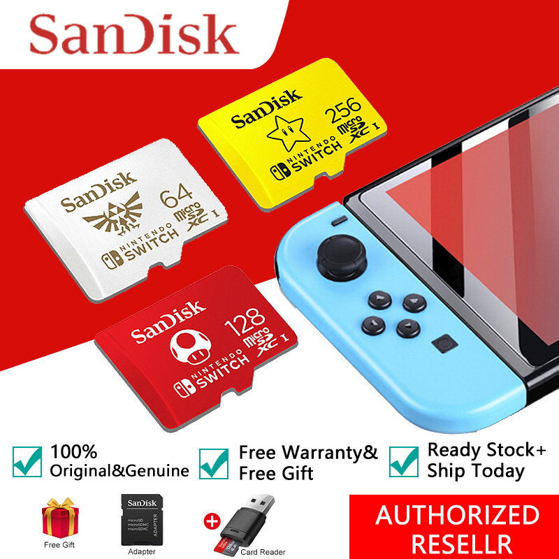 Sandisk Nintendo Switch Micro Sd Memory Card With Games 64gb 128gb 256gb Micro Sd Carte Memoire Nintendo Switch Flash Card Games Shopee Philippines