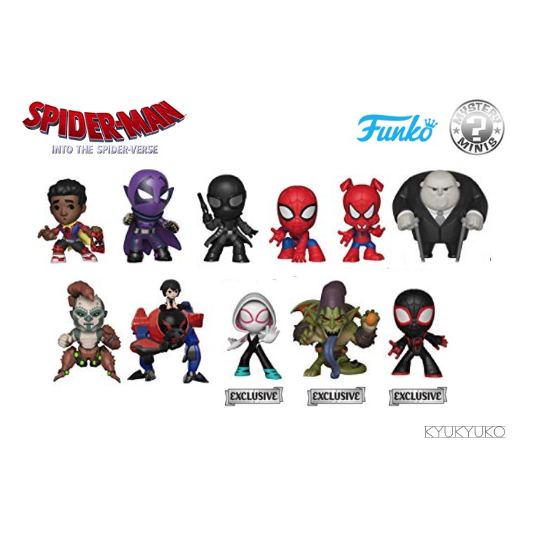 mystery minis spider verse