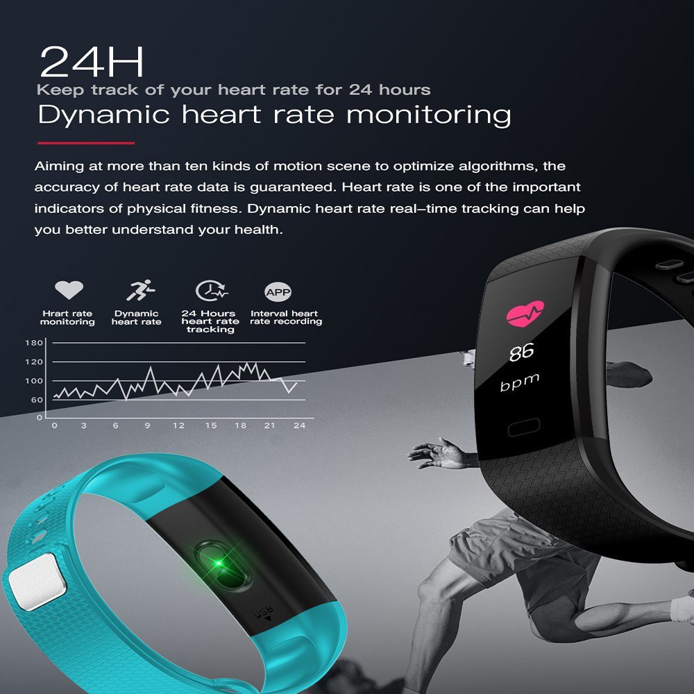 y5 smart watch activity heart rate tracker review