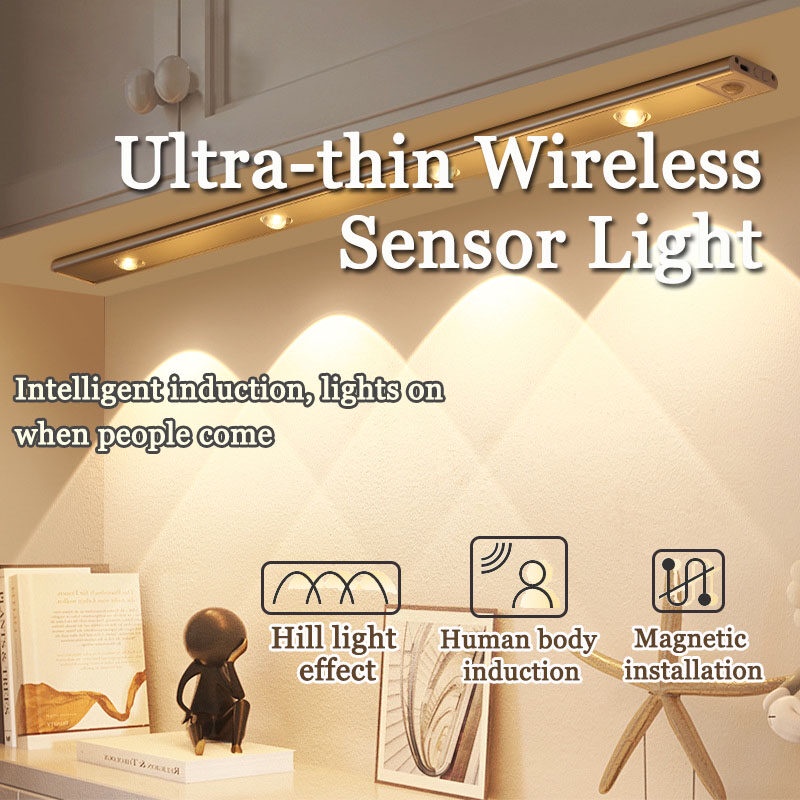 LED Night Light Ultra Thin Under Light Motion Sensor Wireless