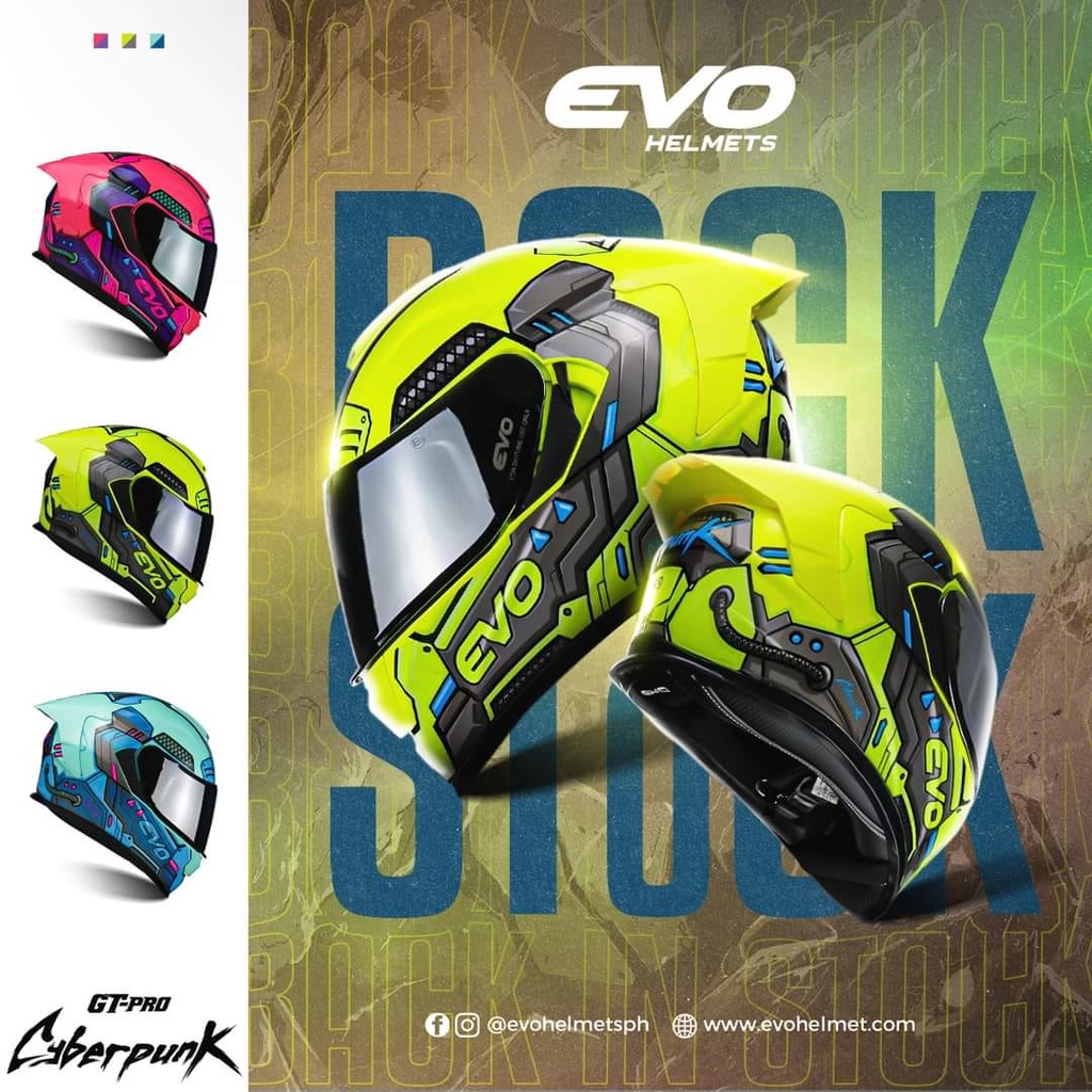 evo cyberpunk helmet