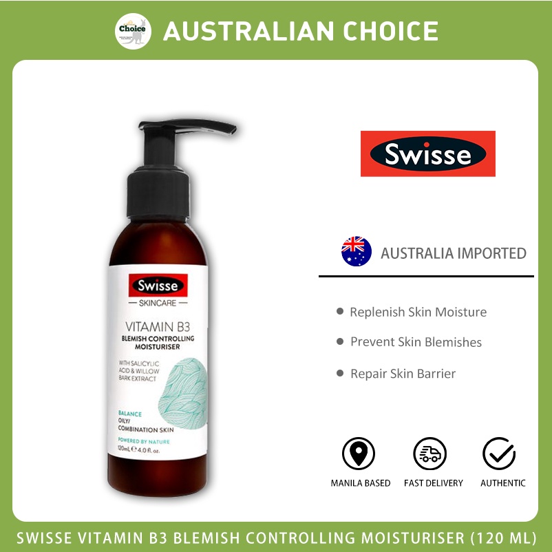 Swisse Skincare Vitamin B3 Blemish Controlling Moisturiser 120ml