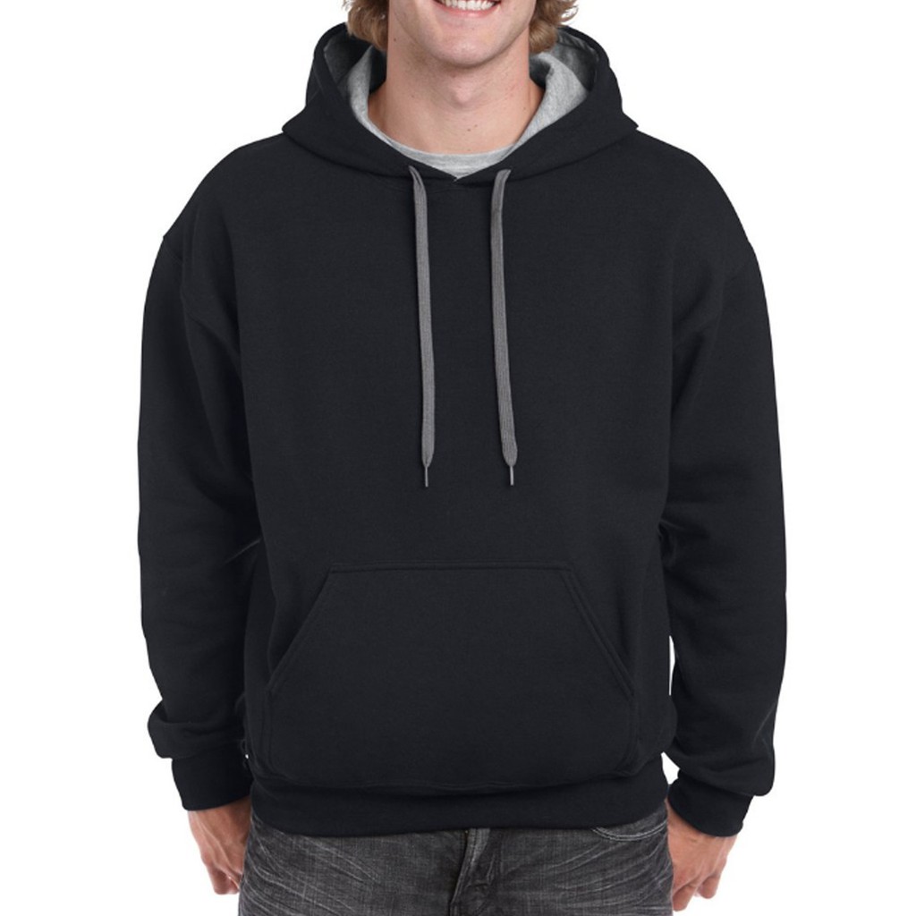 GRAY CONTRAST HOODIE | Shopee Philippines