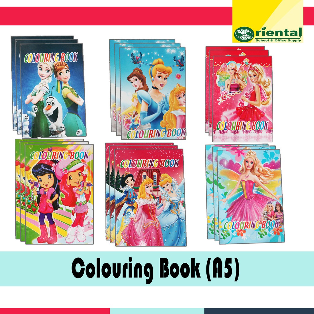 W SALE!!!! Cartoon Character Coloring Book - A5 Size - Cute Characters |  Shopee Philippines