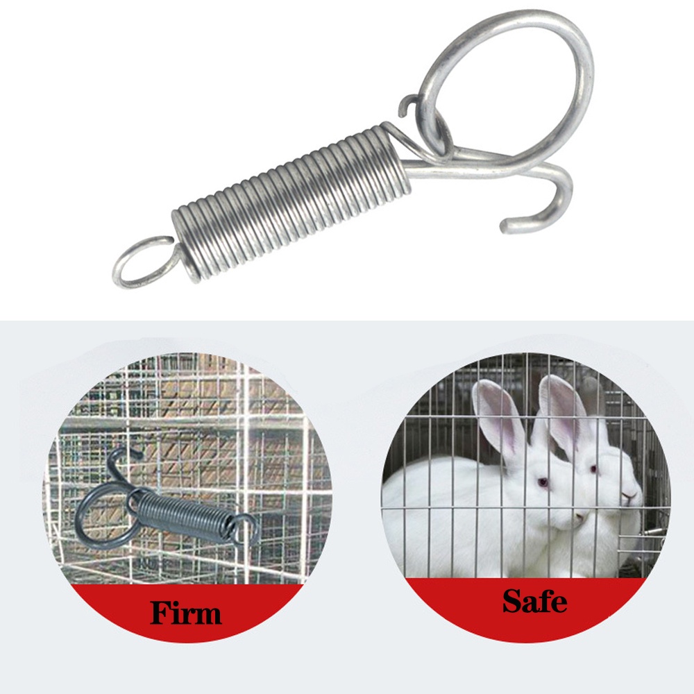 5 PCS 5cm/7cm/8.5cm/ 11.5cm MultiPurpose Rabbit Cage Door Spring Hook