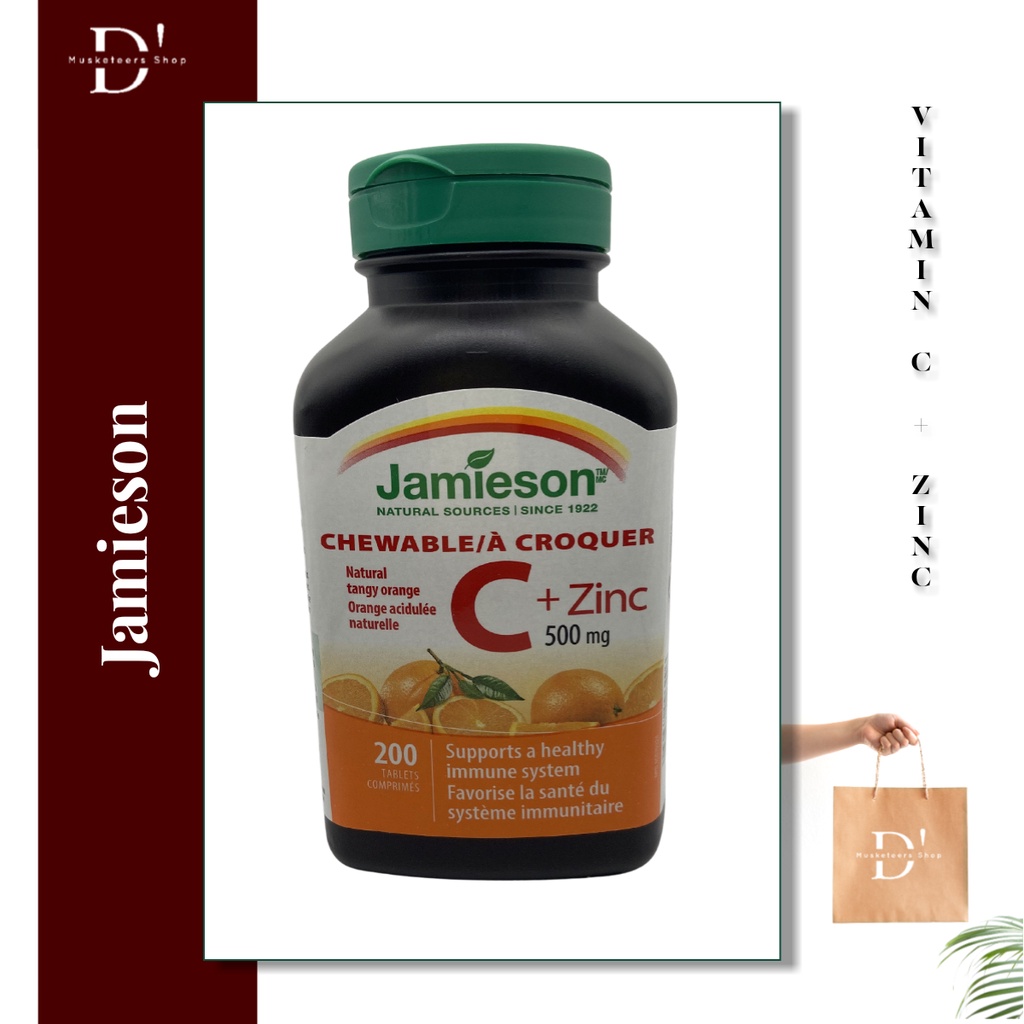 JAMIESON CHEWABLE C+ ZINC 500mg CANADA Shopee Philippines