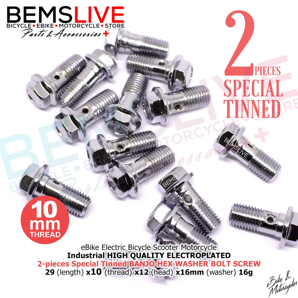 10mm Banjo Bolt Specially Tinned BANJO HEX WASHER BOLT Industrial Use