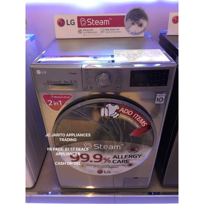 Lg Inverter Frontload Washer Dryer Combo Shopee Philippines