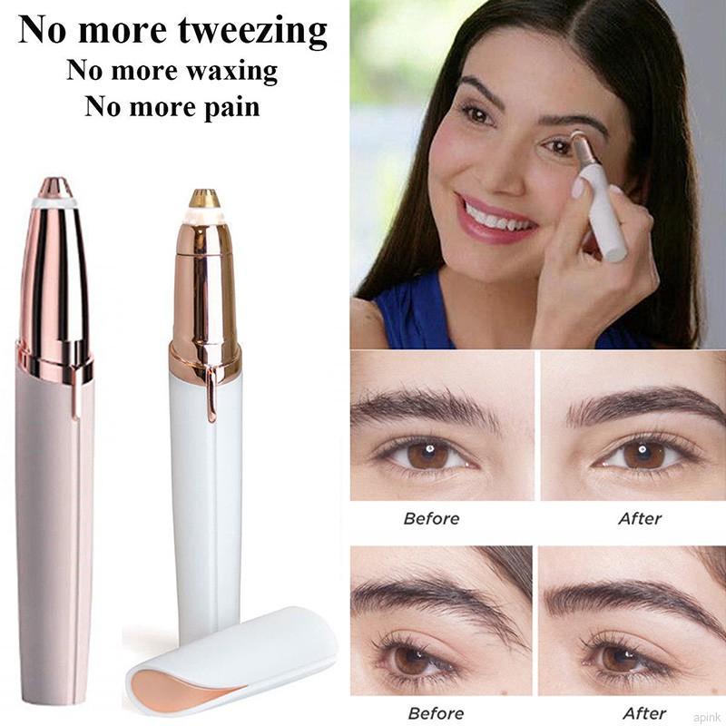 Finishing Touch Flawless Women S Brows Trimmer Electric Eyebrow Hair Removal Led Shopee Singapore