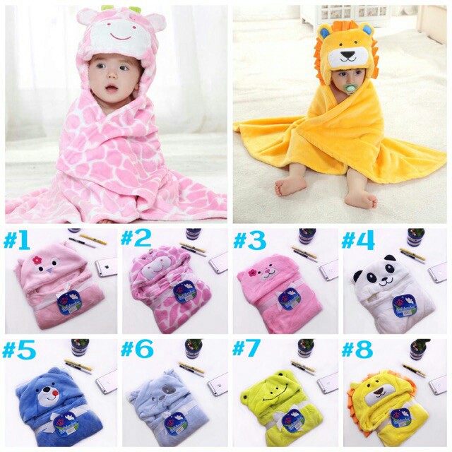 baby hooded wrap blanket