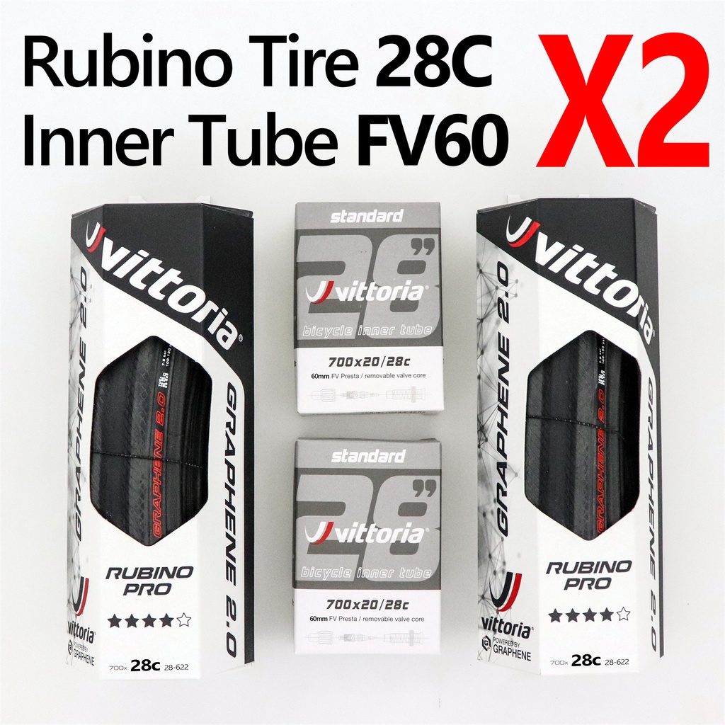 1 Pair Vittoria Rubino Pro G2.0 Graphite Race 2.0 700x25/28C Folding Tyres  With 2 Free Inner Tubes | Shopee Philippines