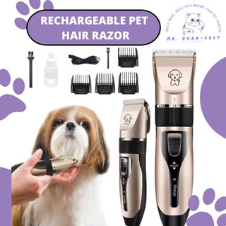 Professional Rechargeable Pet Cat Dog Hair Razor Trimmer Grooming Kit Electrical Clipper Shaver Set